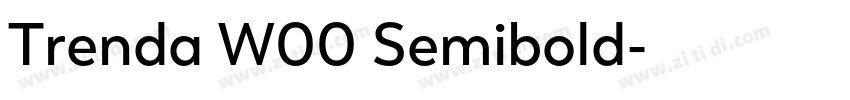 Trenda W00 Semibold字体转换 Trenda W00 Semibold字体转换